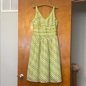 Vintage Bethany Green Polka Dot Dress